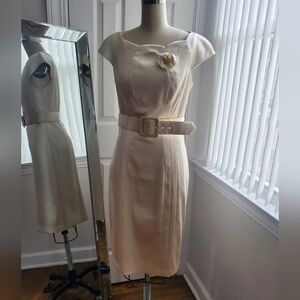 Beautiful JAX Champagne Sheath Dress